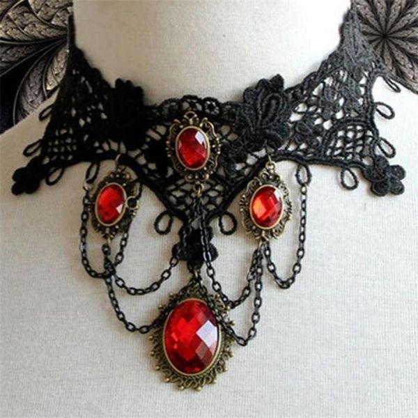 pendant necklaces victorian gothic halloween red charms maxi necklace choker fashion cocktail evening party dress jewelry 220826, Silver
pendant necklaces victorian gothic halloween red charms maxi necklace choker fashion cocktail evening party dress jewelry 220826, Silver
