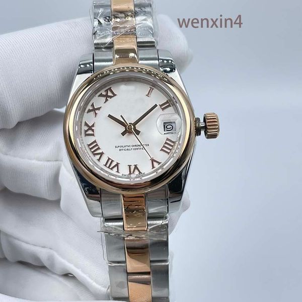 classic women's watch stainless steel precision automatic stainless steel strap waterproof 26mm roman aperture with teeth, Slivery;brown
classic women's watch stainless steel precision automatic stainless steel strap waterproof 26mm roman aperture with teeth, Slivery;brown