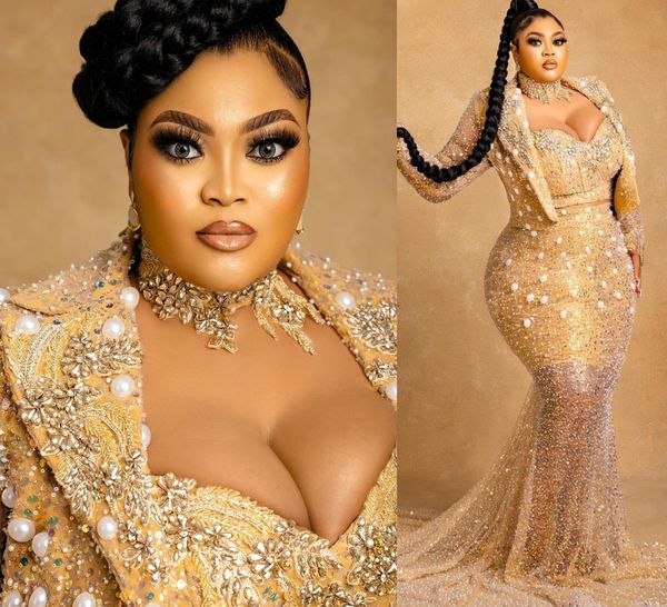 2022 plus size arabic aso ebi gold luxurious mermaid prom dresses beaded crystals evening formal party second reception birthday engagement, Black
2022 plus size arabic aso ebi gold luxurious mermaid prom dresses beaded crystals evening formal party second reception birthday engagement, Black
