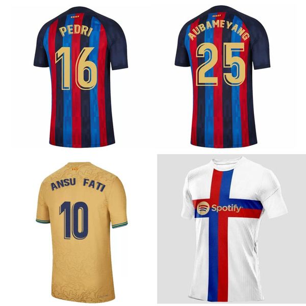 22 23 ansu fati jerseys memphis dest soccer jersey 2022 2023 barcelona pedri adama lewandowski football shirt gavi f. de jong dani alves mai, Black;yellow
22 23 ansu fati jerseys memphis dest soccer jersey 2022 2023 barcelona pedri adama lewandowski football shirt gavi f. de jong dani alves mai, Black;yellow