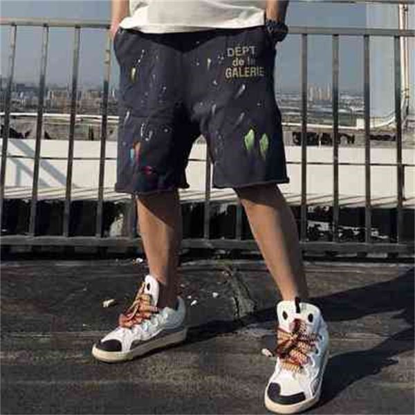 designer sweatpants gallerydept men's quality american high street fashion brand graffiti splash printing loose sports shorts, Black
designer sweatpants gallerydept men's quality american high street fashion brand graffiti splash printing loose sports shorts, Black
