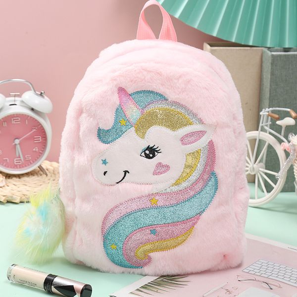 sunny rainbow little white horse plush backpack cute cartoon mini lightweight school bag for girls 220817
sunny rainbow little white horse plush backpack cute cartoon mini lightweight school bag for girls 220817