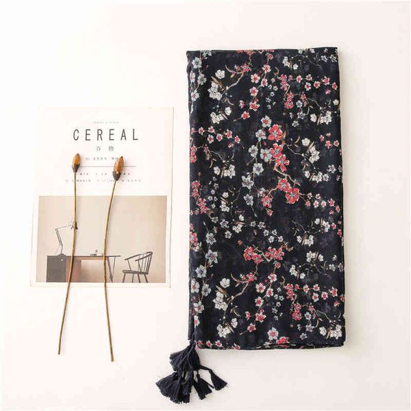 cqf9 autumn and winter warm and soft cotton linen hand feel scarf silk scarf female tibetan green small broken flower four corner braid must, Blue;gray
cqf9 autumn and winter warm and soft cotton linen hand feel scarf silk scarf female tibetan green small broken flower four corner braid must, Blue;gray