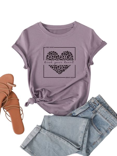 slogan & heart print tee j2xk#, White
slogan & heart print tee j2xk#, White