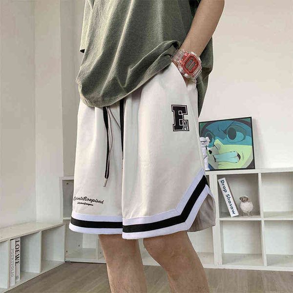 sports shorts men's fashion brand summer thin breeches trend wearing american casual pants loose basketball, White;black
sports shorts men's fashion brand summer thin breeches trend wearing american casual pants loose basketball, White;black