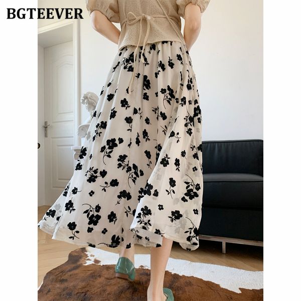 fgteev summer vintage gauze floral women a-line skirts 2021 high elastic waist midi skirts female, Black
fgteev summer vintage gauze floral women a-line skirts 2021 high elastic waist midi skirts female, Black