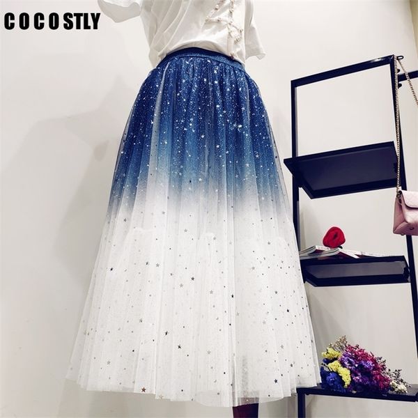 gradient color summer tulle skirt women high waist pleated long skirt female aline white pink tutu skirt t200324, Black
gradient color summer tulle skirt women high waist pleated long skirt female aline white pink tutu skirt t200324, Black