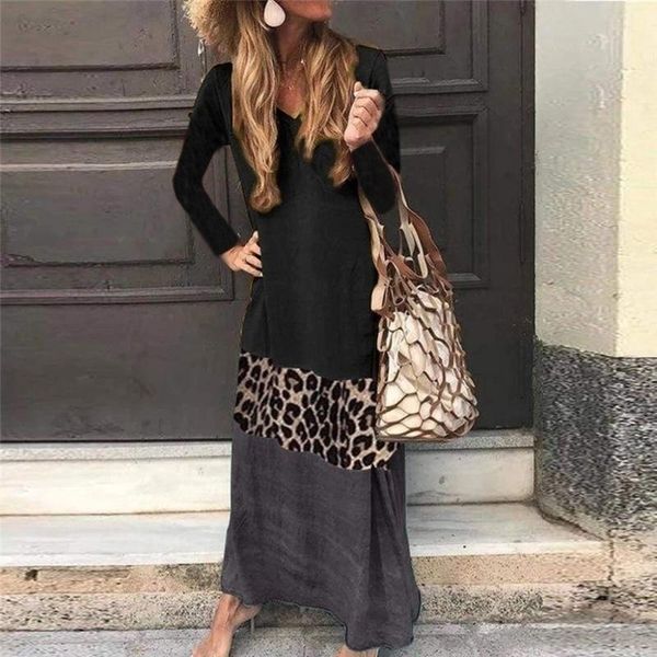 leopard print maxi dress long sleeve v neck casual color block winter dresses women elegant 3 colour beach dress plus size y200805, Black;pink
leopard print maxi dress long sleeve v neck casual color block winter dresses women elegant 3 colour beach dress plus size y200805, Black;pink