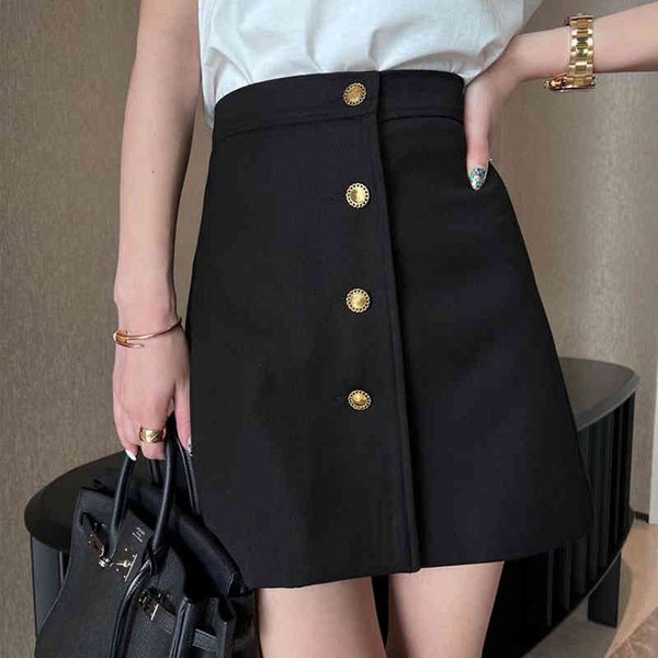 skirts poplar forest black skirt women's high waist thin metal button a-line sweet foreign style versatile hip wrap short
skirts poplar forest black skirt women's high waist thin metal button a-line sweet foreign style versatile hip wrap short