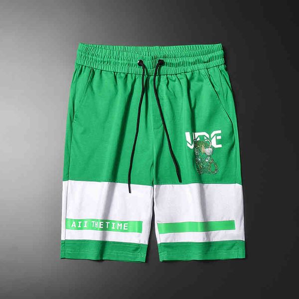 men's fashion trend new personality casual brand shorts wholesale 2022 summer splicing hot, White;black
men's fashion trend new personality casual brand shorts wholesale 2022 summer splicing hot, White;black