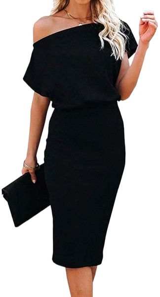 women's off the shoulder short sleeve ribbed casual party bodycon midi dress 30ny#, White;black
women's off the shoulder short sleeve ribbed casual party bodycon midi dress 30ny#, White;black