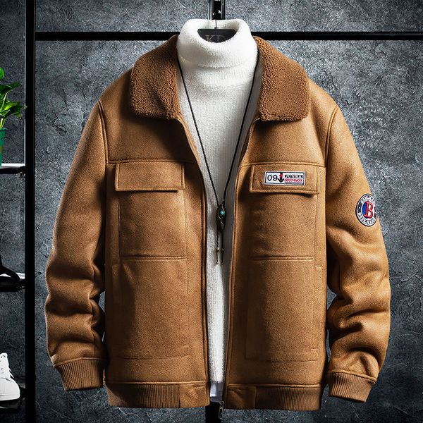 men's leather coats 2022 autumn and winter new fleece warm fur one large lapel jacket air coats men, Black
men's leather coats 2022 autumn and winter new fleece warm fur one large lapel jacket air coats men, Black