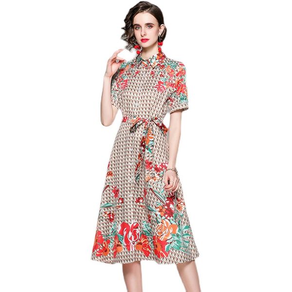 luxury fashion summer button up shirt dress woman designer short sleeve bow lace up vintage dresses 2022 runway women clothes casual vacatio, Black;gray
luxury fashion summer button up shirt dress woman designer short sleeve bow lace up vintage dresses 2022 runway women clothes casual vacatio, Black;gray