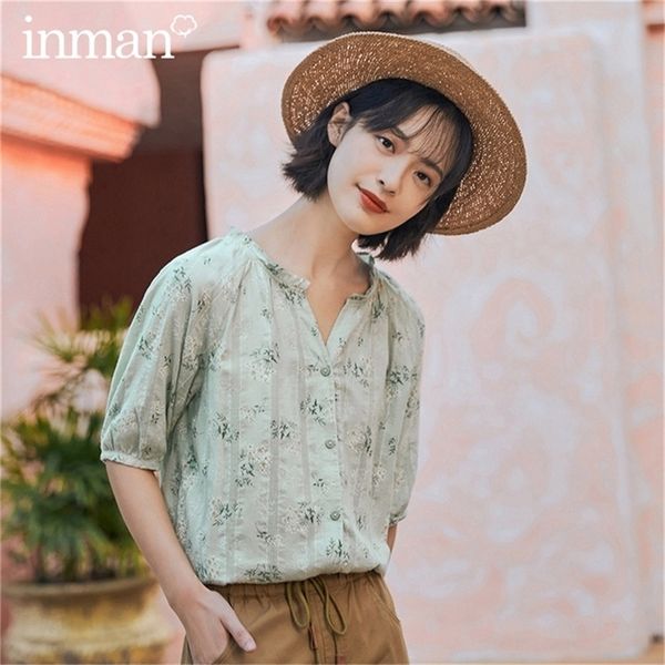 inman summer new arrival pure cotton v neck shivering stringy selvedge half sleeve blouse lj200812, White
inman summer new arrival pure cotton v neck shivering stringy selvedge half sleeve blouse lj200812, White