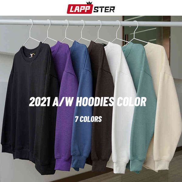 lappster men solid 7 colors streetwear harajuku hoodies 2022 mens winter fleece oversized sweatshirts male y2k vintage pullovers g220429, Black
lappster men solid 7 colors streetwear harajuku hoodies 2022 mens winter fleece oversized sweatshirts male y2k vintage pullovers g220429, Black