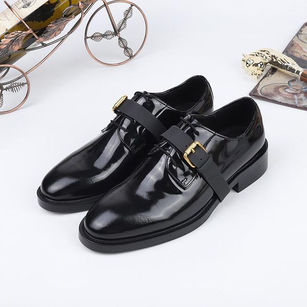 dress shoes winter formal round toe business genuine leather black party men's handmade buckle derby
dress shoes winter formal round toe business genuine leather black party men's handmade buckle derby