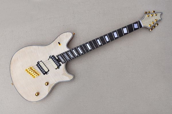 factory natural wood color electric guitar with fanned rosewood fretboard flame maple veneer gold hardwares can be customized as request
factory natural wood color electric guitar with fanned rosewood fretboard flame maple veneer gold hardwares can be customized as request