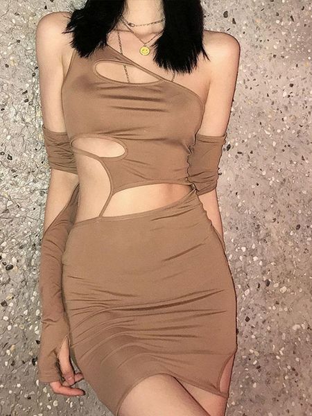 casual dresses women's bodycon hollow out irregular mini dress summer backless robes female clothes party club evening vestidos, Black;gray
casual dresses women's bodycon hollow out irregular mini dress summer backless robes female clothes party club evening vestidos, Black;gray