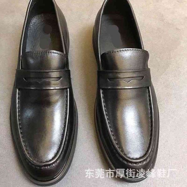 dress shoes men's shoes business casual leather cowhide one foot soft bottom pea comfortable flat sole single, Black
dress shoes men's shoes business casual leather cowhide one foot soft bottom pea comfortable flat sole single, Black