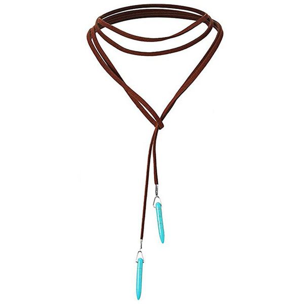 bohemian women choker feather bead pendant brown leather chain necklace fashion lady jewelry party gift, Silver
bohemian women choker feather bead pendant brown leather chain necklace fashion lady jewelry party gift, Silver