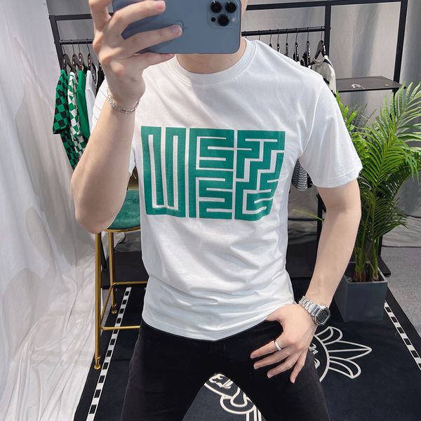 2022 summer new men's fashion brand t-shirt slim fit personalized printed pure cotton casual short sleeve bottomed shirt m--5xl, White;black
2022 summer new men's fashion brand t-shirt slim fit personalized printed pure cotton casual short sleeve bottomed shirt m--5xl, White;black