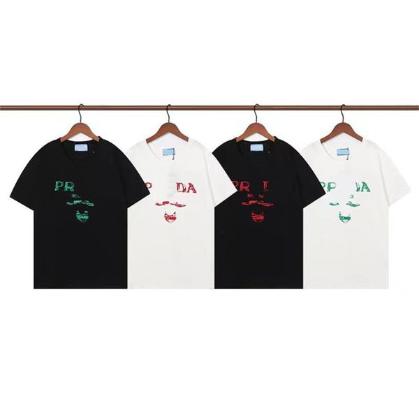 men s t-shirts european and american designer new summer fashion puda cotton t-shirt casual sports loose short sleeved couple s outfit, White;black
men s t-shirts european and american designer new summer fashion puda cotton t-shirt casual sports loose short sleeved couple s outfit, White;black