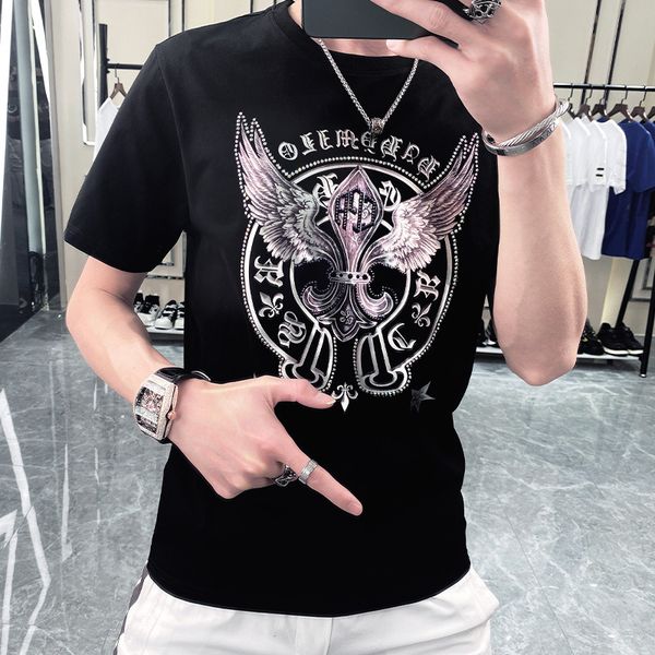 2022 summer new men's t-shirts diamonds cartoon pattern printing design short sleeve slim fitting round neck half sleeve tees black whi, White;black
2022 summer new men's t-shirts diamonds cartoon pattern printing design short sleeve slim fitting round neck half sleeve tees black whi, White;black