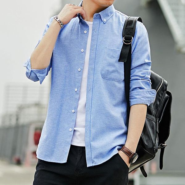 men's casual shirts autumn men's long sleeve white shirt loose jacket korean trend handsome comfortable male clothing, White;black
men's casual shirts autumn men's long sleeve white shirt loose jacket korean trend handsome comfortable male clothing, White;black