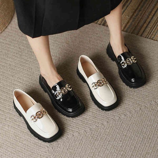 dress shoes college style chain british leather small shoes women's summer shallow mouth thick sole single lefu wtvs, Black
dress shoes college style chain british leather small shoes women's summer shallow mouth thick sole single lefu wtvs, Black
