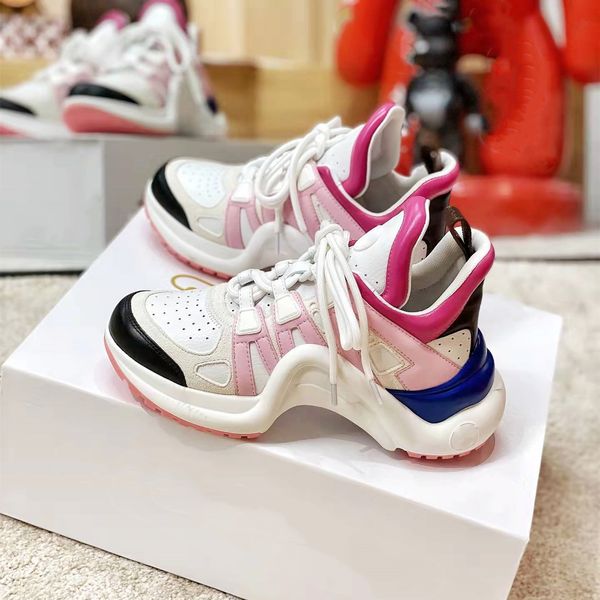 famous designer women sports shoes level patchwork mixed color leather breathable running trainers creative comfort wave soled old dad shoe
famous designer women sports shoes level patchwork mixed color leather breathable running trainers creative comfort wave soled old dad shoe