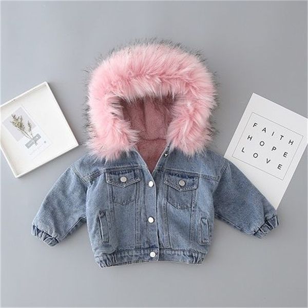 children's clothing for boys and girls autumn and winter jackets velvet thickening children's denim jacket luxury big fur collar l, Blue;gray
children's clothing for boys and girls autumn and winter jackets velvet thickening children's denim jacket luxury big fur collar l, Blue;gray