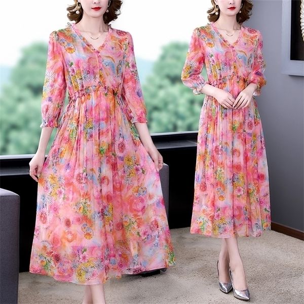women boho print floral chiffon midi dress korean vintage causal party dress spring summer light elegant beach sundress 220520, Black;gray
women boho print floral chiffon midi dress korean vintage causal party dress spring summer light elegant beach sundress 220520, Black;gray
