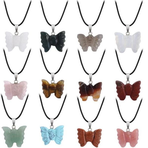 carved butterfly stone pendants necklace healing crystal quartz agates pentagram reiki chakra charms women jewelry, Silver
carved butterfly stone pendants necklace healing crystal quartz agates pentagram reiki chakra charms women jewelry, Silver