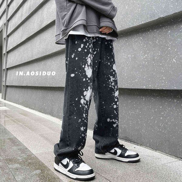blue black splash ink jeans men fashion casual wide streetwear loose hiphop straight denim pants j220629
blue black splash ink jeans men fashion casual wide streetwear loose hiphop straight denim pants j220629