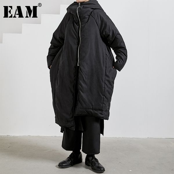 eam hooded black big size thick cottonpadded coat long sleeve loose fit women parkas fashion spring autumn 1n323 201027
eam hooded black big size thick cottonpadded coat long sleeve loose fit women parkas fashion spring autumn 1n323 201027