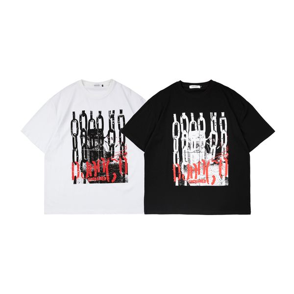 22ss europe usa chain tee high street art paint short sleeve t shirt spring summer fashion men women tshirt, Black;brown
22ss europe usa chain tee high street art paint short sleeve t shirt spring summer fashion men women tshirt, Black;brown