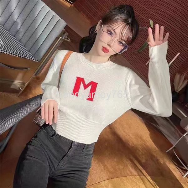 women's knits & tees in , miu family's high version of sweaters in autumn and winter, women's -letter jacquard wool sweater, White
women's knits & tees in , miu family's high version of sweaters in autumn and winter, women's -letter jacquard wool sweater, White