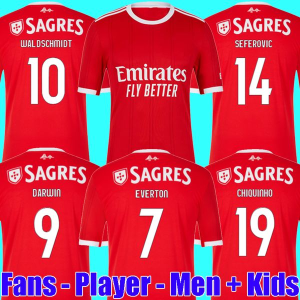 22 23 fans player version benfica soccer jersey seferovic waldschmidt everton pizzi rafa darwin g.ramos 2022 2023 home men kids kit football, Black;yellow
22 23 fans player version benfica soccer jersey seferovic waldschmidt everton pizzi rafa darwin g.ramos 2022 2023 home men kids kit football, Black;yellow