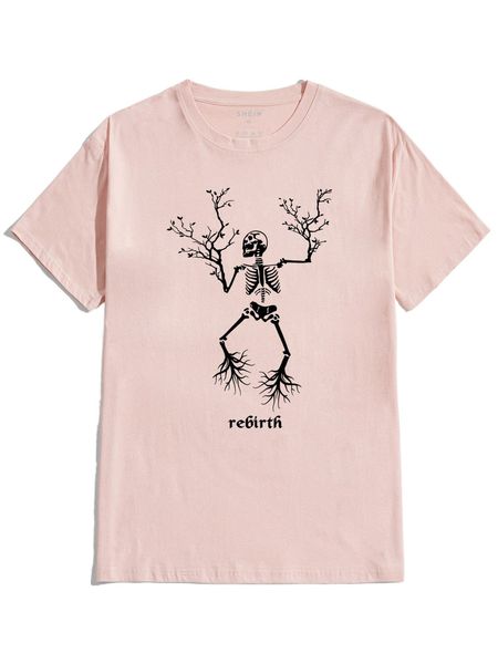 men skeleton and letter graphic tee 62kp#, White;black
men skeleton and letter graphic tee 62kp#, White;black