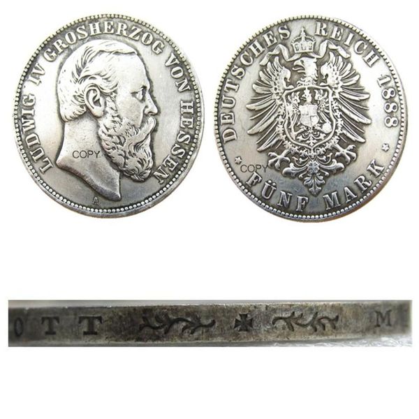de26 german 5 mark 1888 silver plated craft copy coin brass ornaments home 164h
de26 german 5 mark 1888 silver plated craft copy coin brass ornaments home 164h