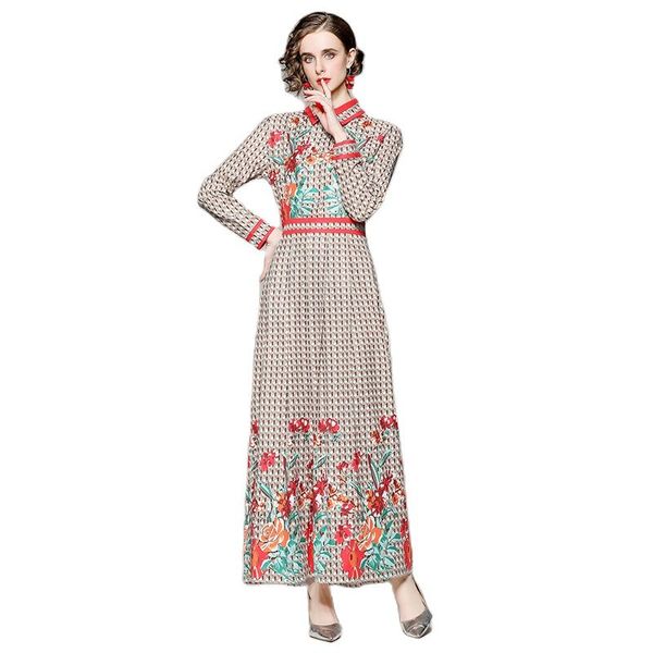 2022 milan runway floral long dress women lantern sleeve print loose big swing prom maxi dresses elegant spring autumn fashion slim a-line w, Black;gray
2022 milan runway floral long dress women lantern sleeve print loose big swing prom maxi dresses elegant spring autumn fashion slim a-line w, Black;gray