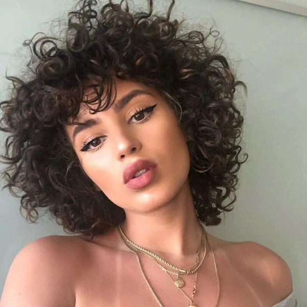curly pixie cut wigs human hair short bob pre plucked deep wave machine made wig, Black;brown
curly pixie cut wigs human hair short bob pre plucked deep wave machine made wig, Black;brown