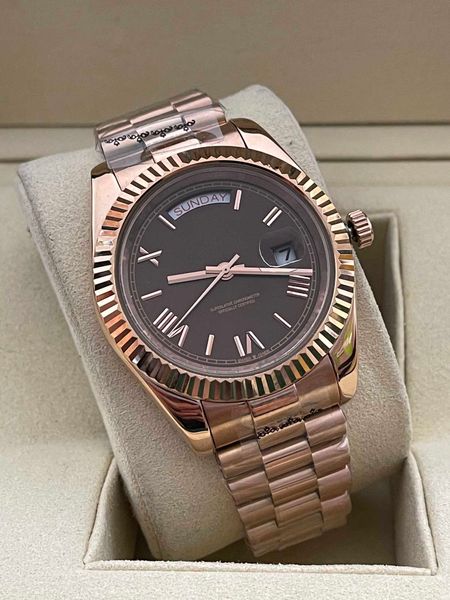 luxe montre de mens womens watches 36/41mm automatic movement stainless steel watch 2813 mechanical wristwatches waterproof luminous gifts, Slivery;brown
luxe montre de mens womens watches 36/41mm automatic movement stainless steel watch 2813 mechanical wristwatches waterproof luminous gifts, Slivery;brown