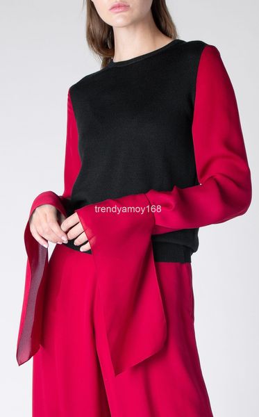 women's knits & tees large brand rm original silk stitched sweater spring front-line high-end, White
women's knits & tees large brand rm original silk stitched sweater spring front-line high-end, White