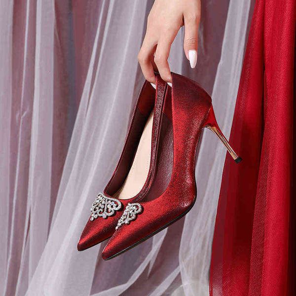 31 32 33 small women's 2022 wedding hongxiuhe fashion high heel's single shoes women, Black
31 32 33 small women's 2022 wedding hongxiuhe fashion high heel's single shoes women, Black