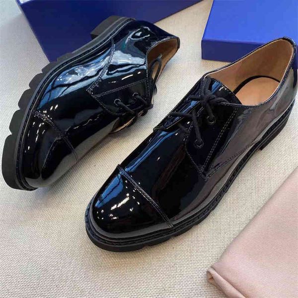 sandals patent leather british women's shoes block single flat versatile oxford, Black
sandals patent leather british women's shoes block single flat versatile oxford, Black