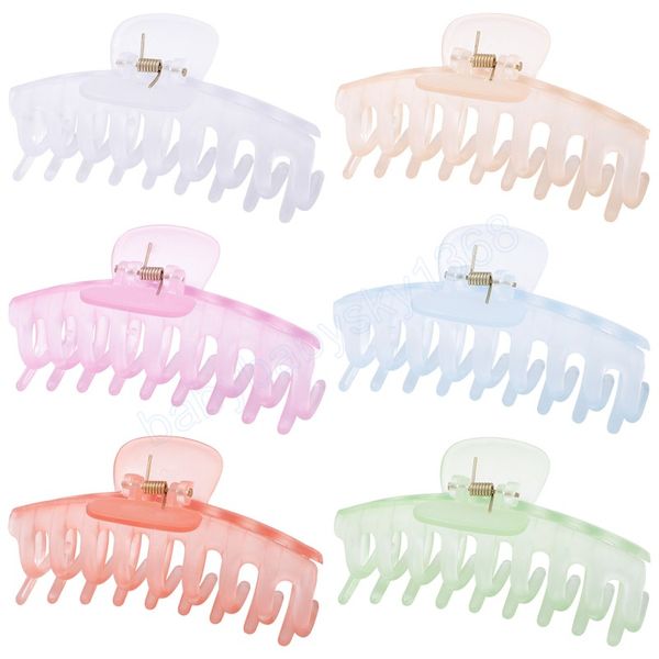 korean transparent candy color big hair claws elegant acrylic hair clips barrette headwear for women girls hair accessorie, Slivery;white
korean transparent candy color big hair claws elegant acrylic hair clips barrette headwear for women girls hair accessorie, Slivery;white
