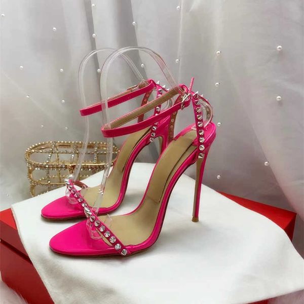 casual designer women sandals pink patent leather genuine leather strappy peep toe spikes stiletto stripper high heels slingback zapatos, Black
casual designer women sandals pink patent leather genuine leather strappy peep toe spikes stiletto stripper high heels slingback zapatos, Black