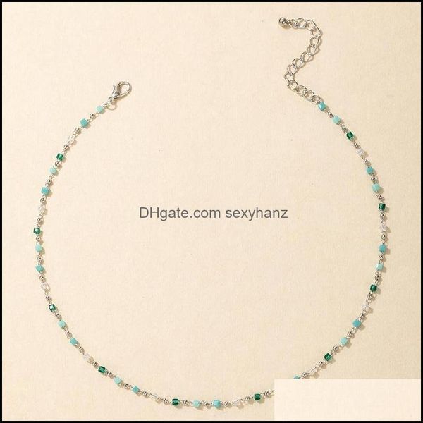chains necklaces pendants jewelry bohemian colorf bead chain necklace choker for women charm handmade party 122 d3 drop delivery 2021 6v3v, Silver
chains necklaces pendants jewelry bohemian colorf bead chain necklace choker for women charm handmade party 122 d3 drop delivery 2021 6v3v, Silver