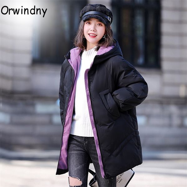 jacket winter women hooded parkas female jacket solid loose winter coats cotton padded jackets wadded clothing orwindny 201125, Black
jacket winter women hooded parkas female jacket solid loose winter coats cotton padded jackets wadded clothing orwindny 201125, Black